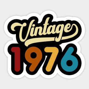 1976 Vintage Gift 44th Birthday Retro Style Sticker